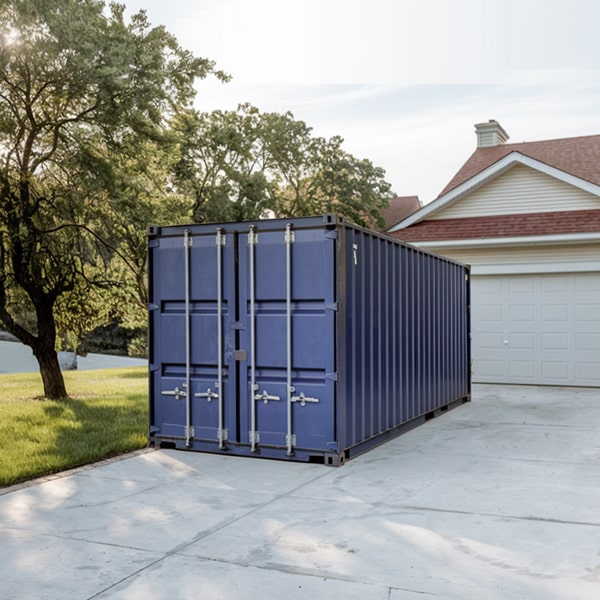 our residential storage containers are designed to be weatherproof and provide security for your belongings